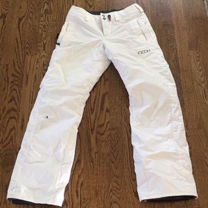 Volcom white snow pants